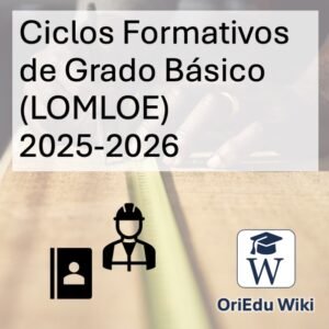 Ciclos Formativos de Grado Básico (LOMLOE) 2025-2026
