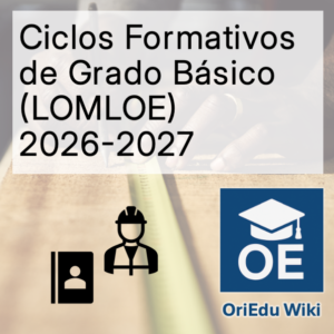 Ciclos Formativos de Grado Básico (LOMLOE) 2026-2027